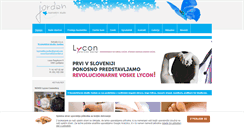 Desktop Screenshot of kozmetika-jordan.si